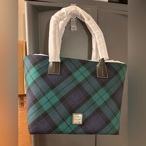 Dooney & Bourke Tartan Victoria Tote New with Tags